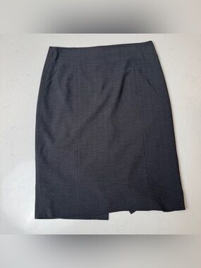 RW&CO. Dark Gray Tailored Pencil Skirt